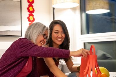 Mother-and-daughter-preparing-for-celebrations